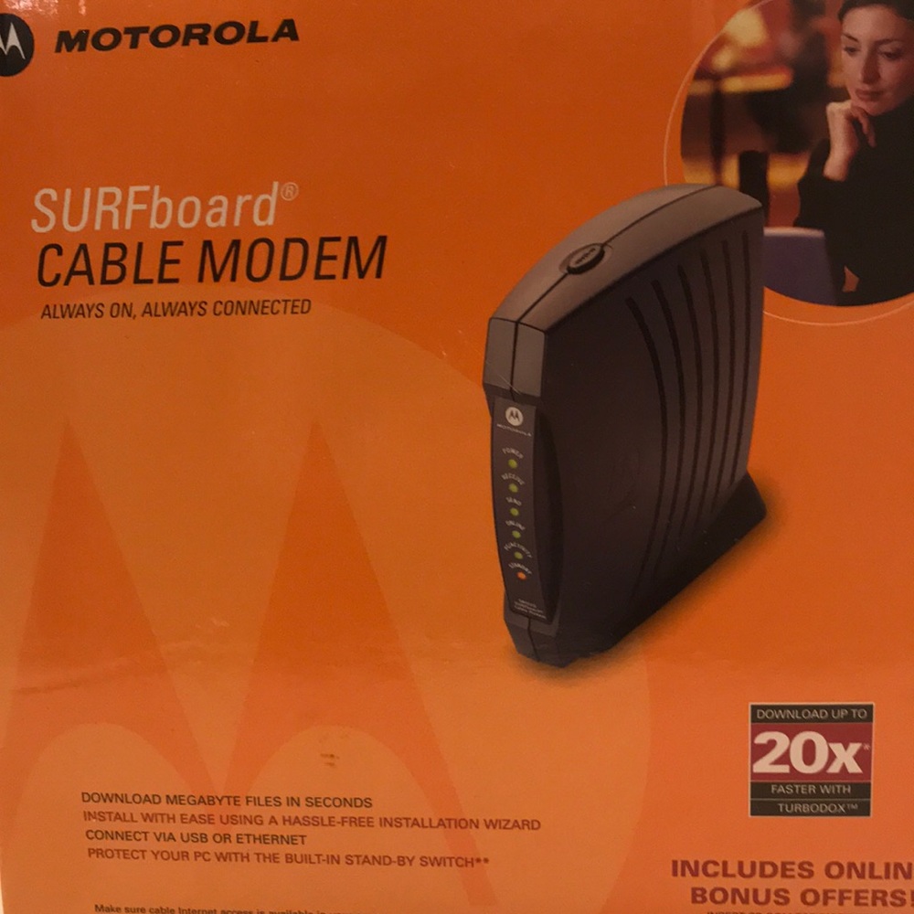 Surboard cable modem